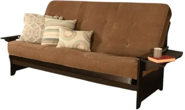 Phoenix Frame Queen-Espresso Finish-Marmont Mocha Mattress