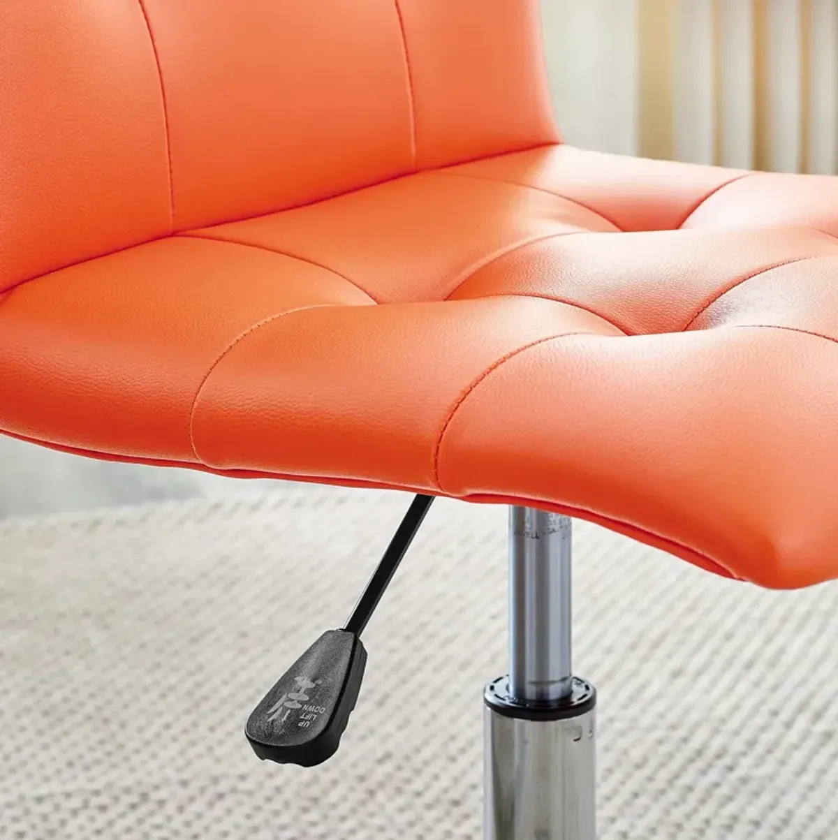 Modway Furniture - Prim Armless Mid Back Office Chair Orange