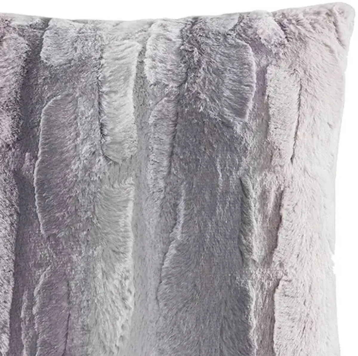 Gracie Mills Shawn Faux Brushed long Fur Square Pillow