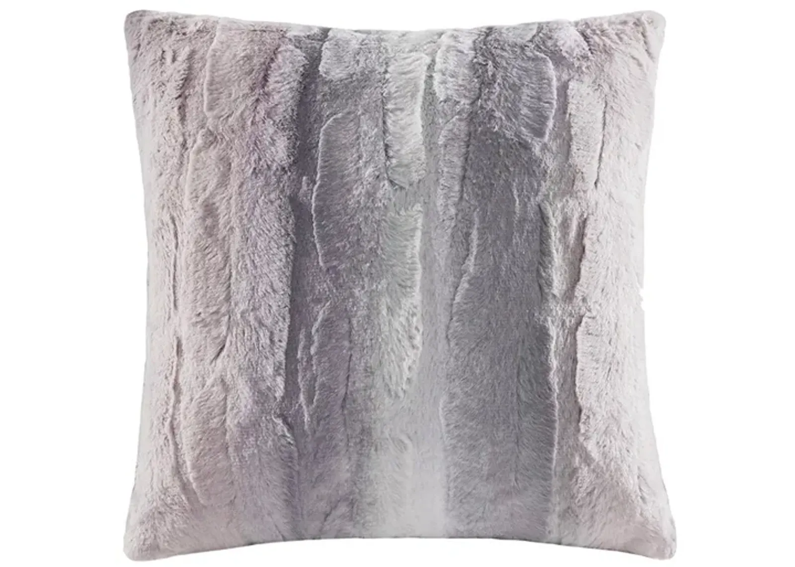 Gracie Mills Shawn Faux Brushed long Fur Square Pillow