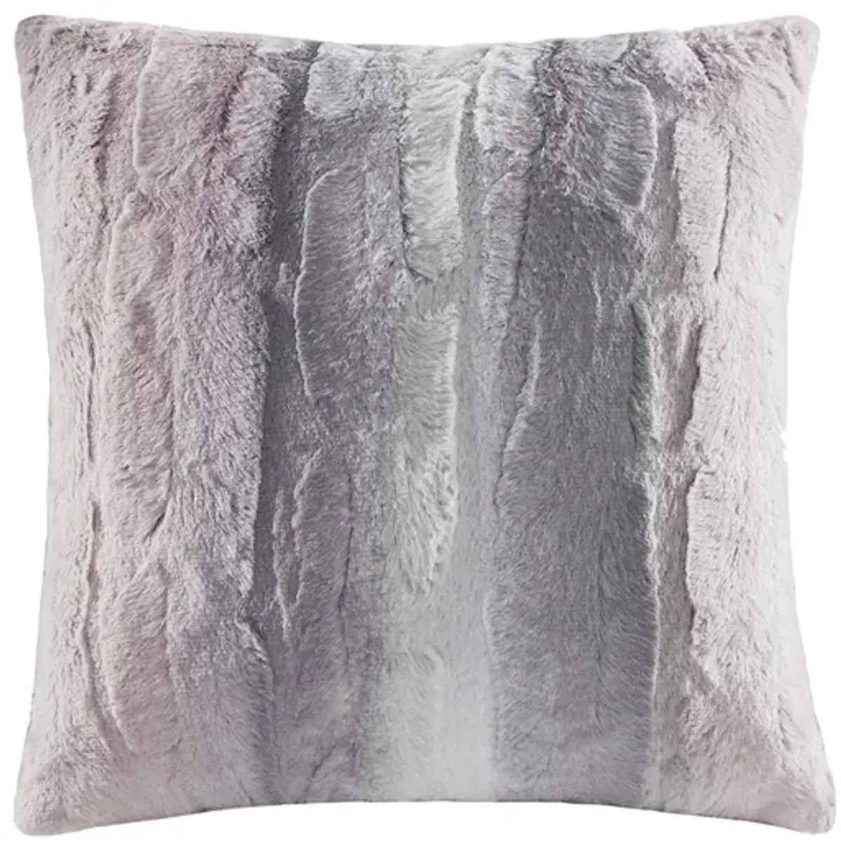 Gracie Mills Shawn Faux Brushed long Fur Square Pillow