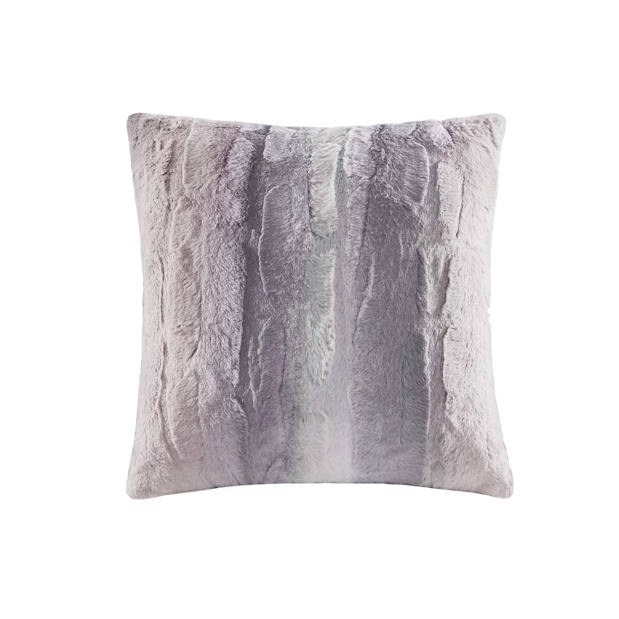 Gracie Mills Shawn Faux Brushed long Fur Square Pillow