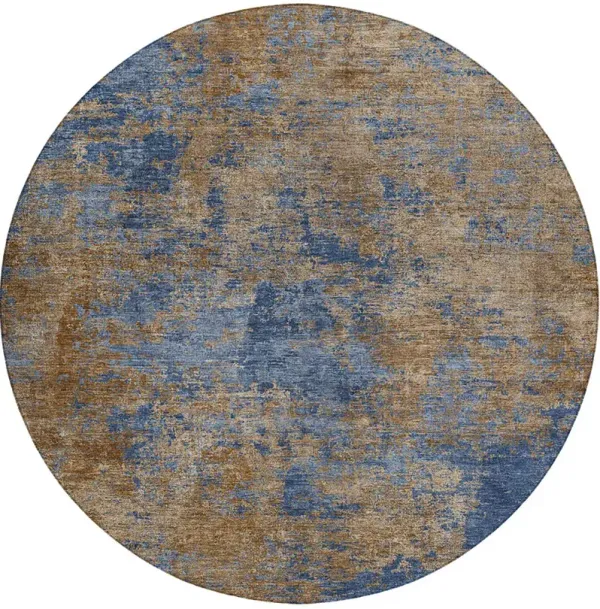 Kochi KC2 Navy 8' Round Rug