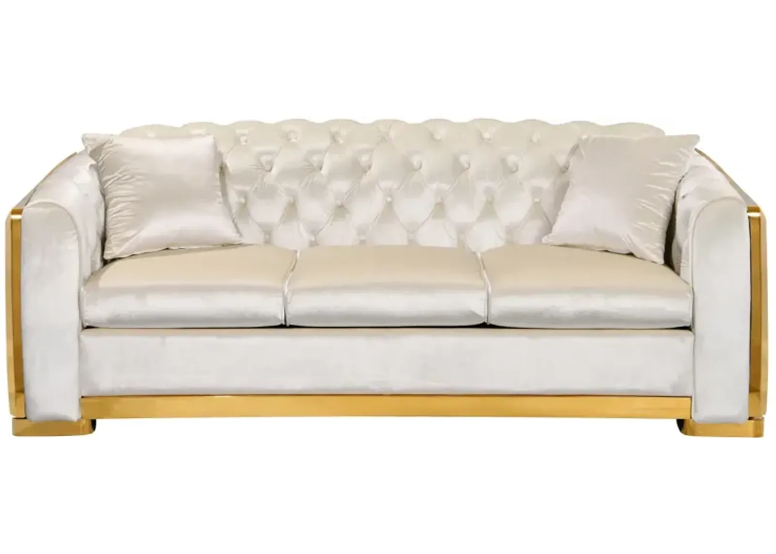 Velvet Luxury Chesterfield Sofa Set