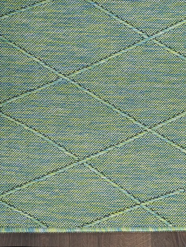 Washable Solutions WSL01 Blue/Green 9' x 12' Rug