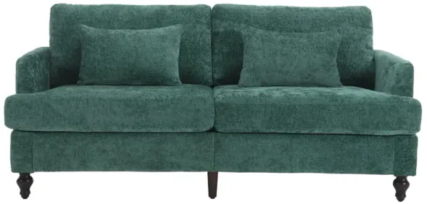 Mondawe Mid Century Chenille Fabric Loveseat Sofa, 2-Seat Upholstered Modern Couch
