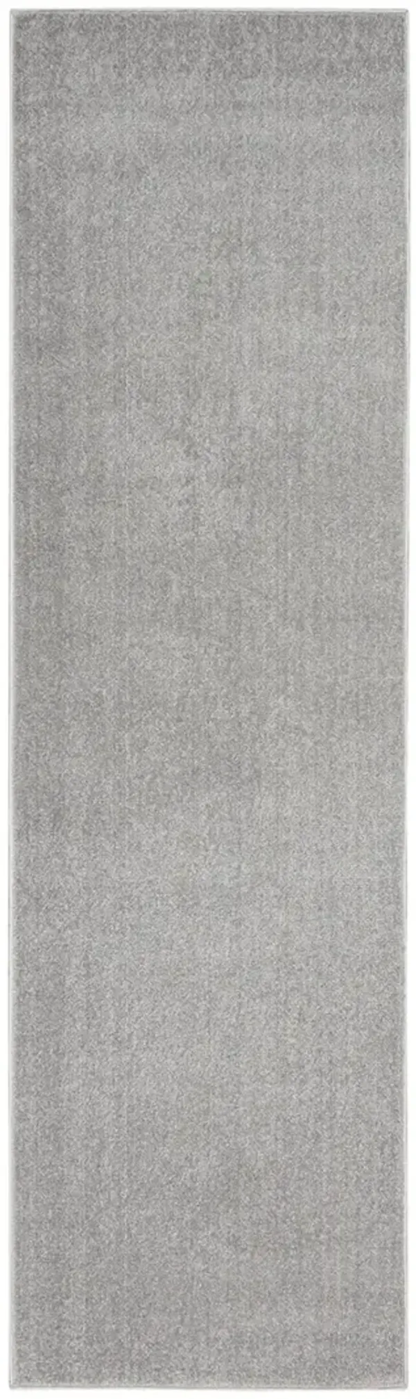 Nourison Essentials NRE01 Silver/Gray 2'2" x 12' Rug