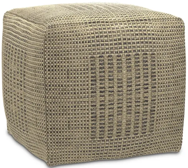 Delilah Square Woven Pouf