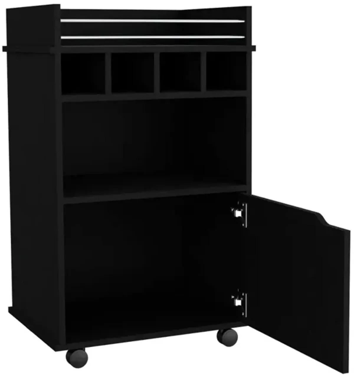 Bar Cart Kinsley, Living Room, Black