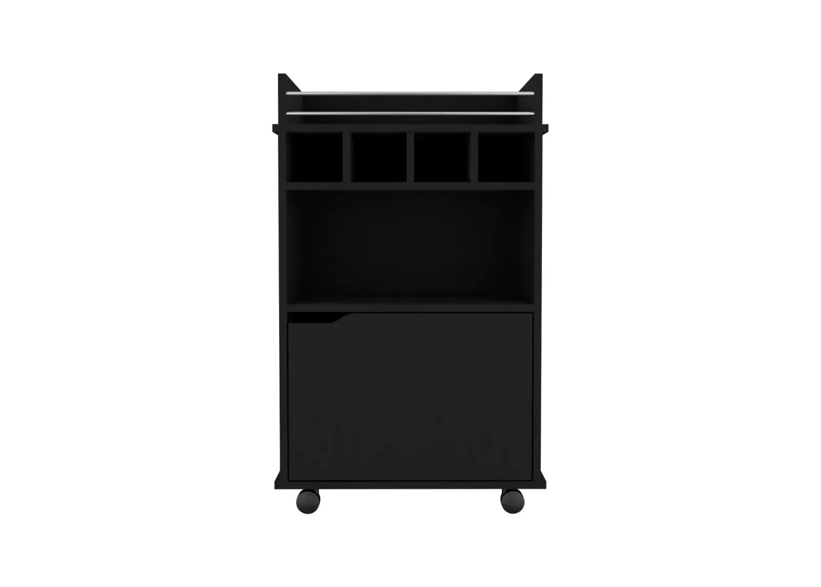 Bar Cart Kinsley, Living Room, Black