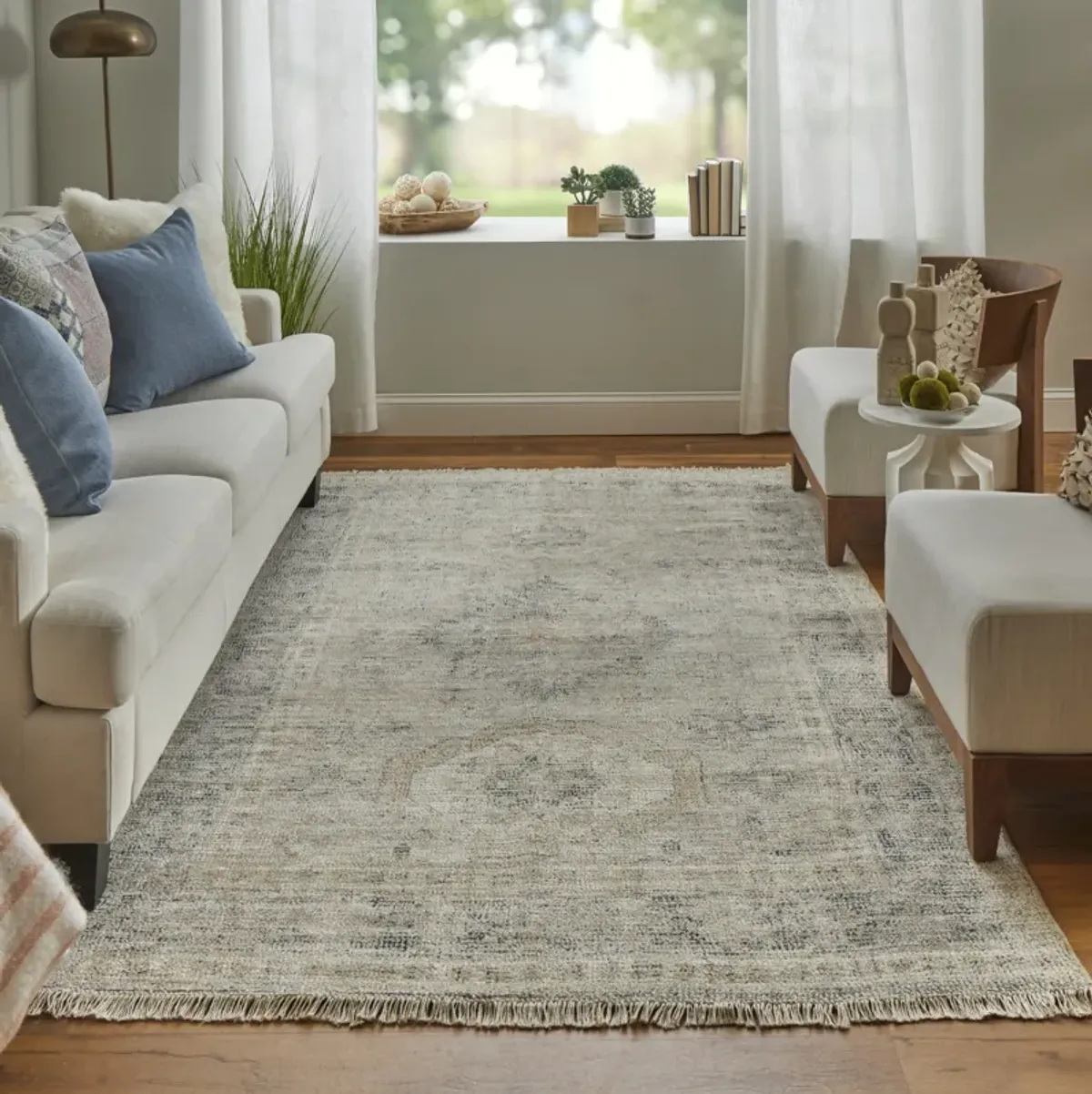 Caldwell 8798F Tan/Gray/Gold 5' x 7'6" Rug