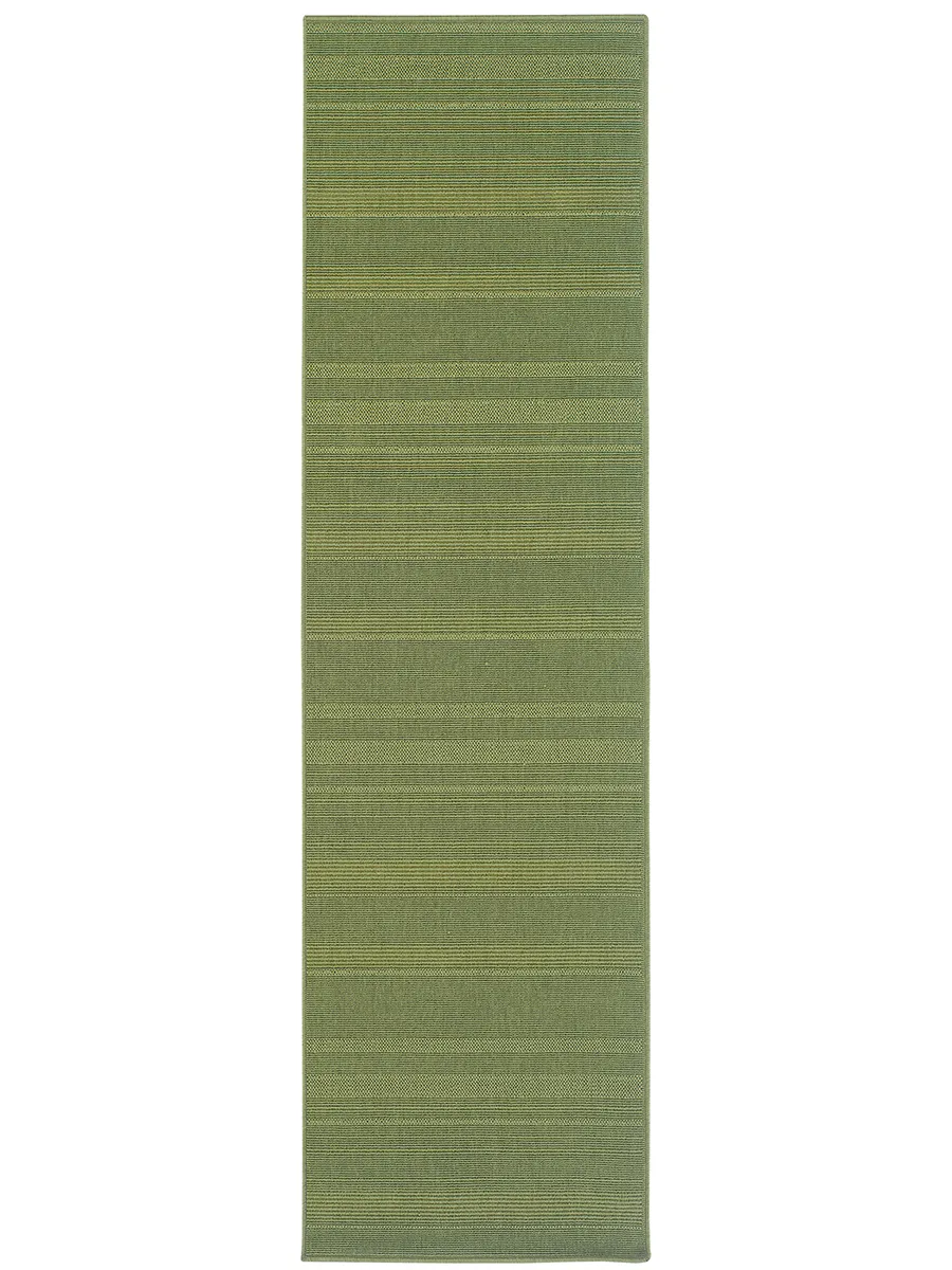 Lanai 2'3" x 7'6" Green Rug