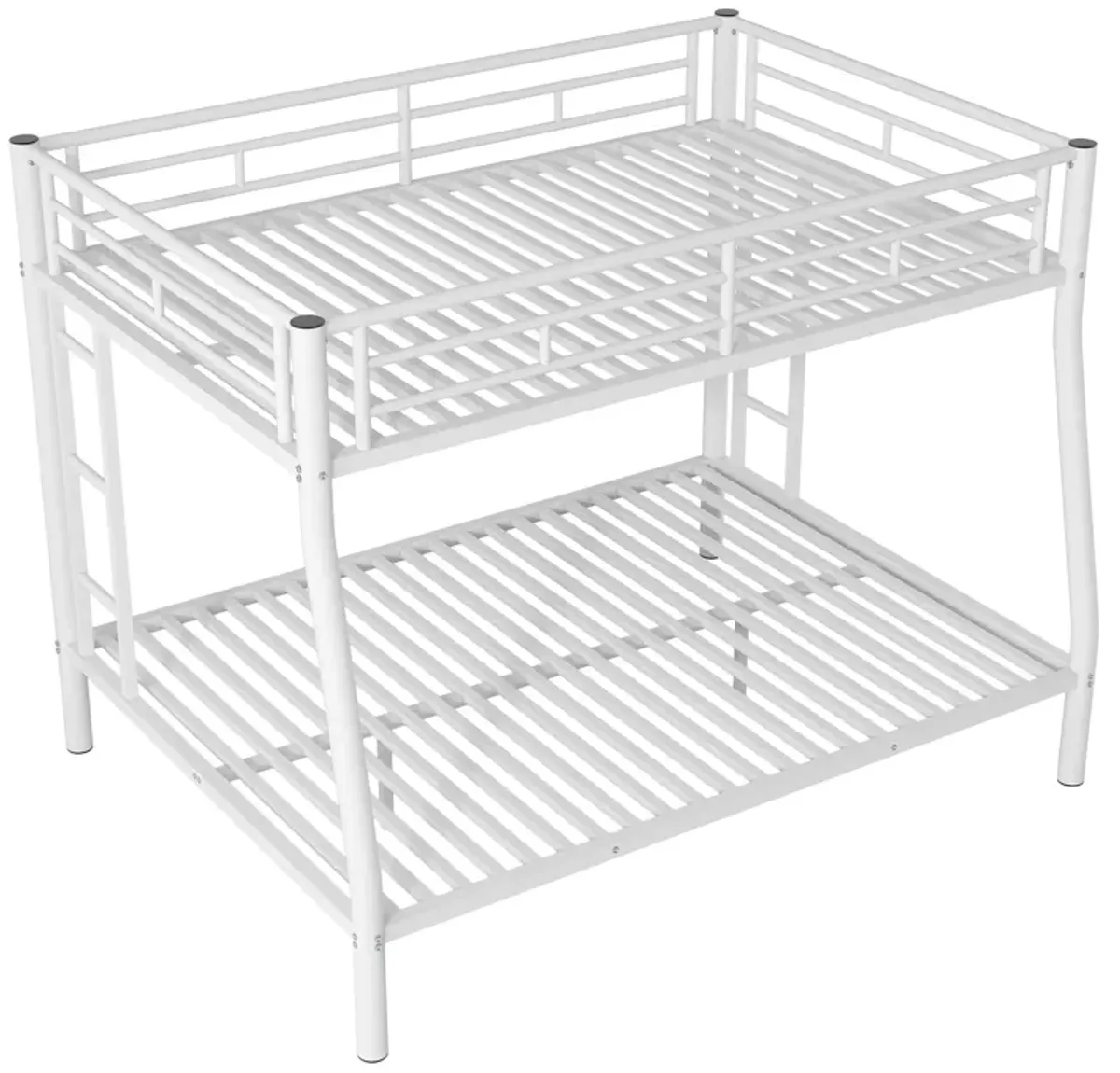 Merax Metal Bunk Bed with Ladders and Guardrails