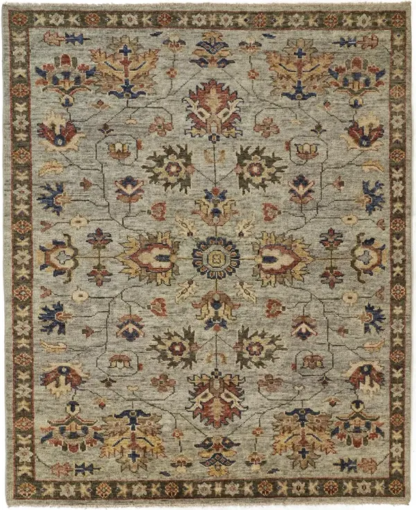 Carrington 6503F Gray/Gold/Red 8'6" x 11'6" Rug