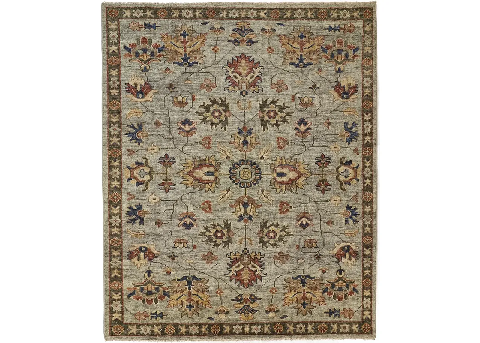 Carrington 6503F Gray/Gold/Red 8'6" x 11'6" Rug