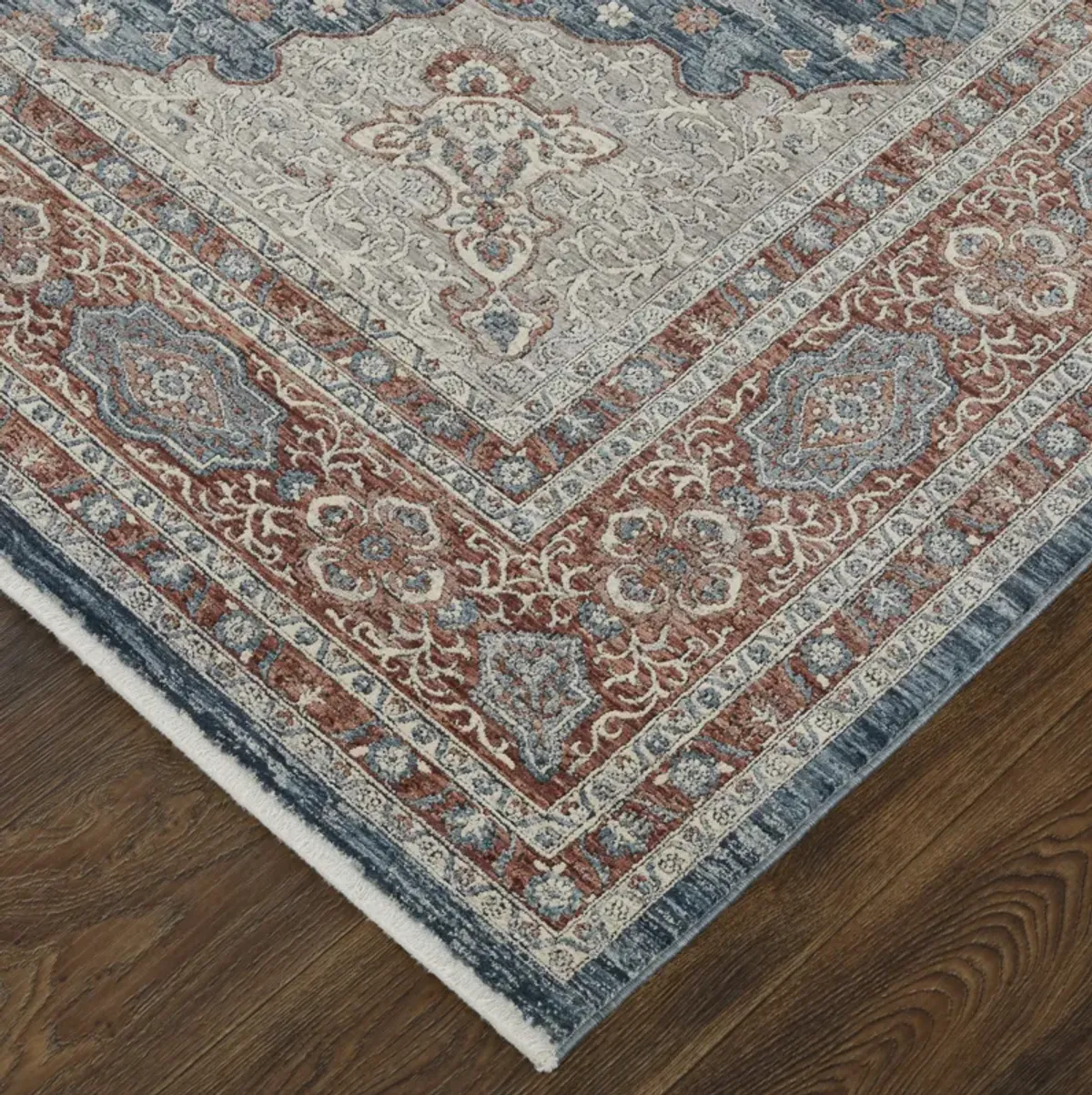 Marquette 39GRF Gray/Red/Blue 2'8" x 8' Rug