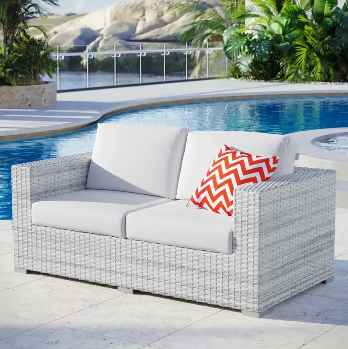 Modway - Convene Outdoor Patio Loveseat