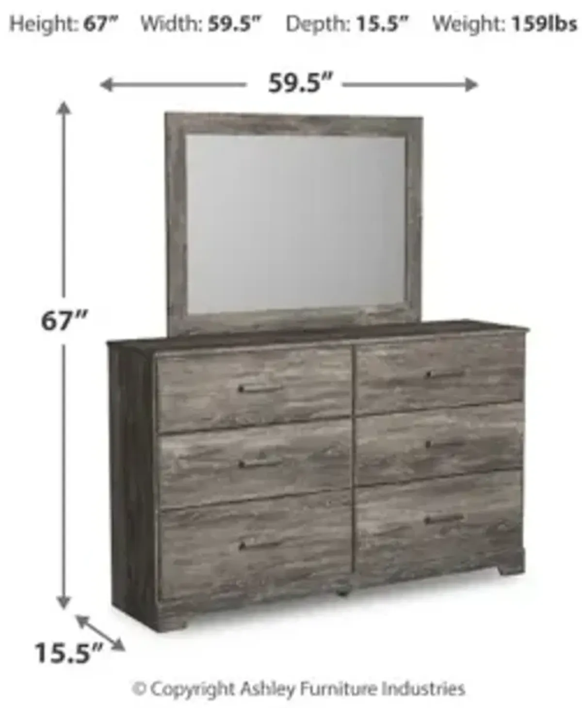 Ralinksi Dresser and Mirror