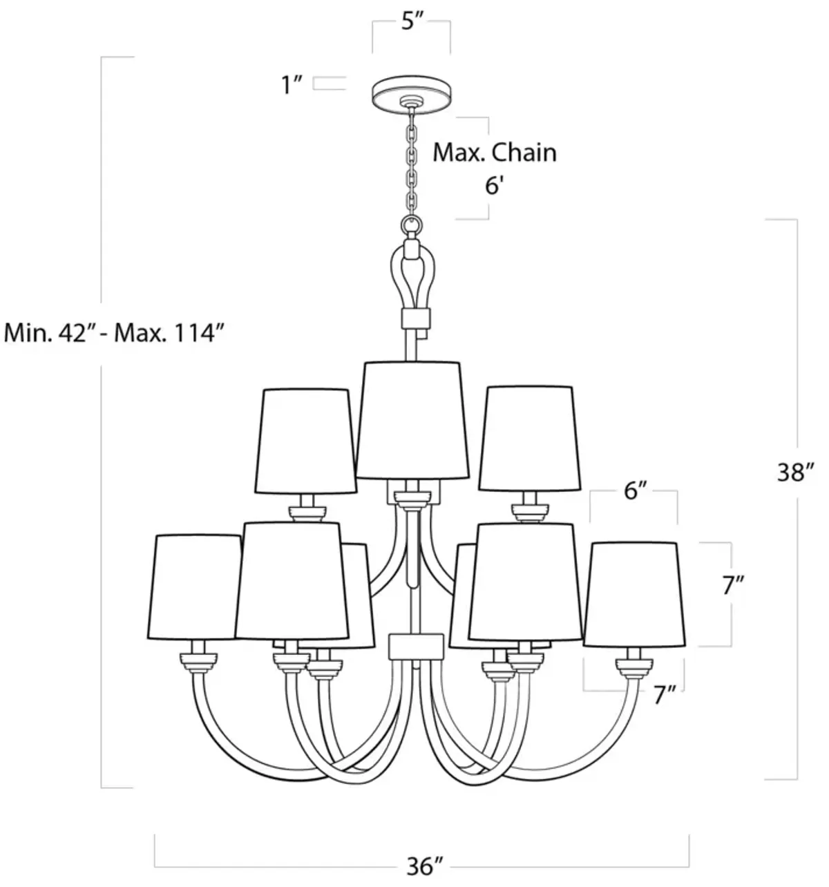 Bimini Chandelier Large