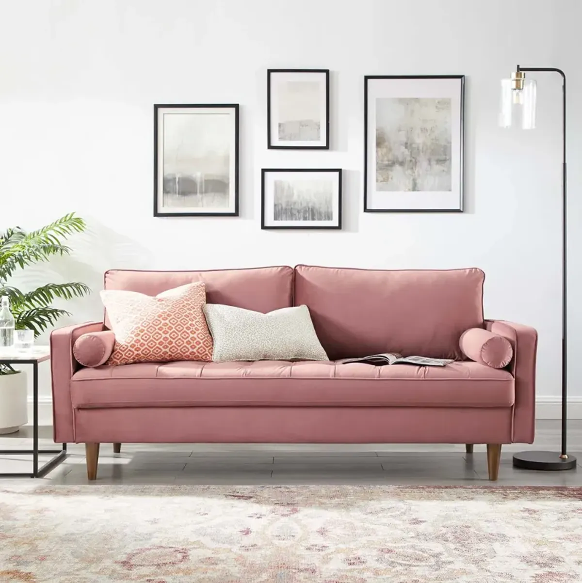 Valour Performance Velvet Sofa