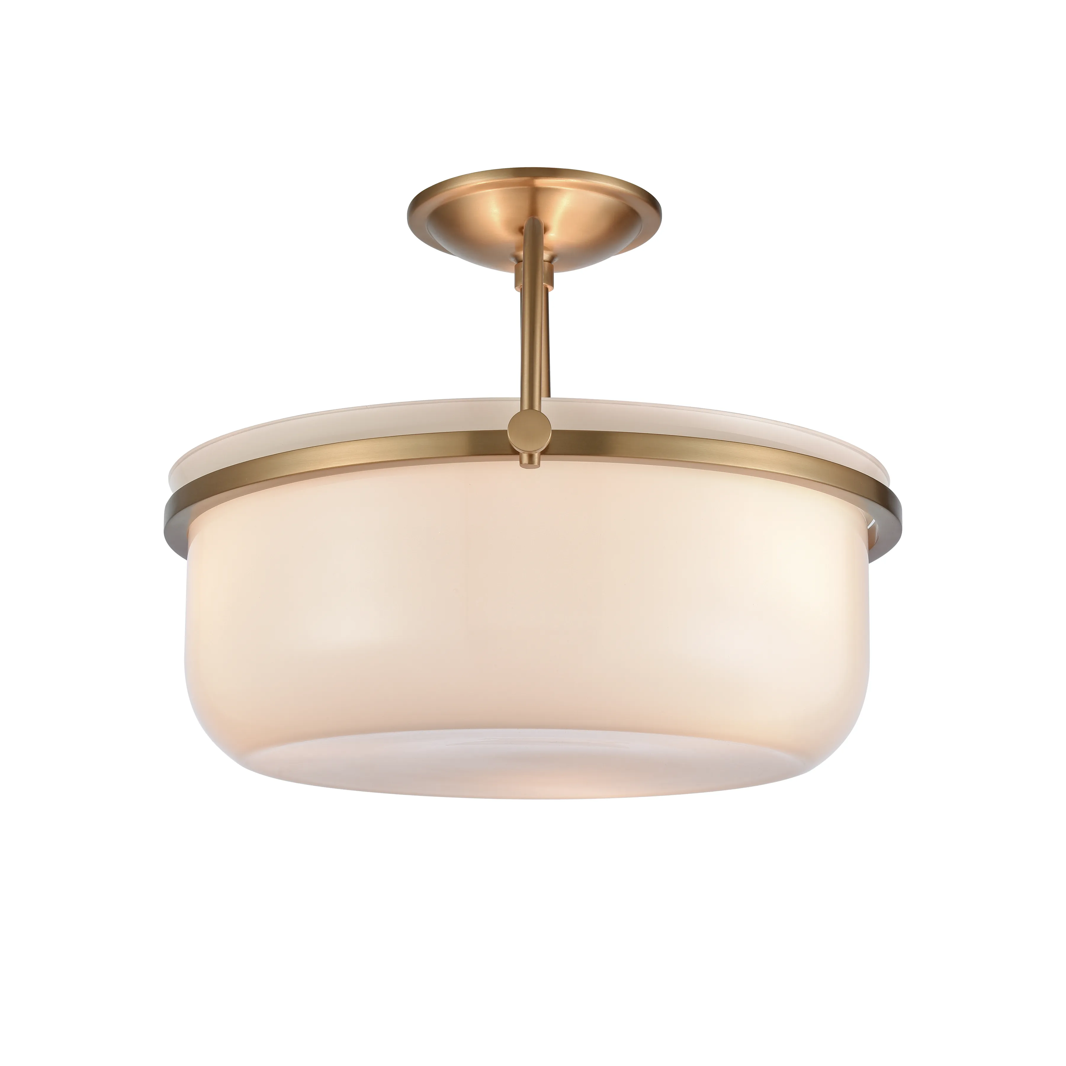 Wentworth Semi Flush Mount in Gold