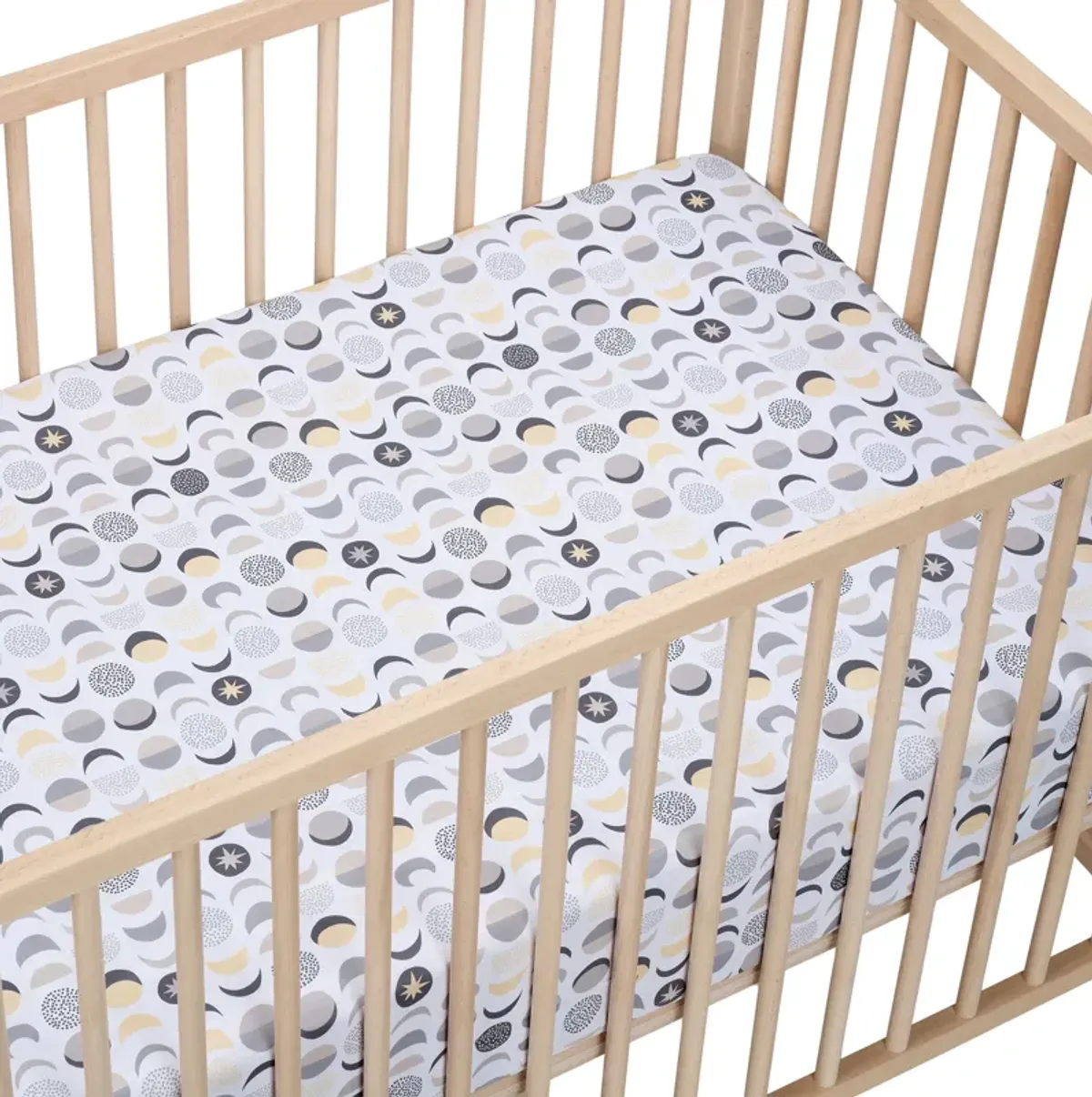 Bedtime Originals Celestial Moon/Stars 2-Pack Fitted Crib/Toddler Sheet Set