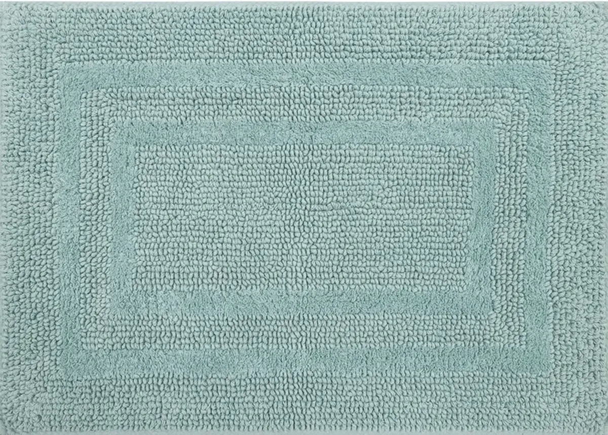 Cotton Reversible Glacier 1' 5" x 2' Bath Mat