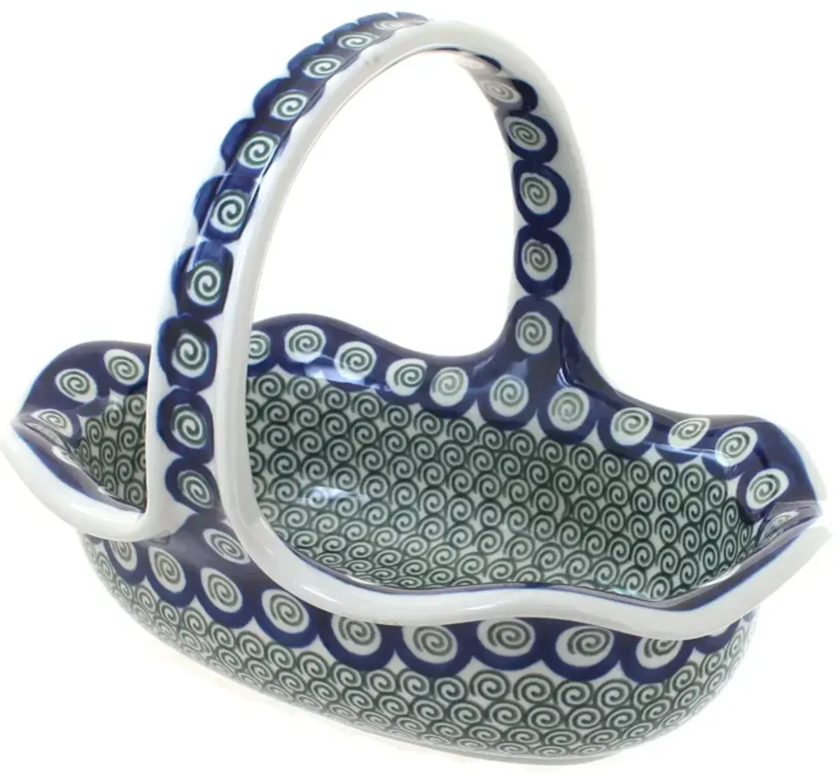 Blue Rose Polish Pottery Eliza Basket