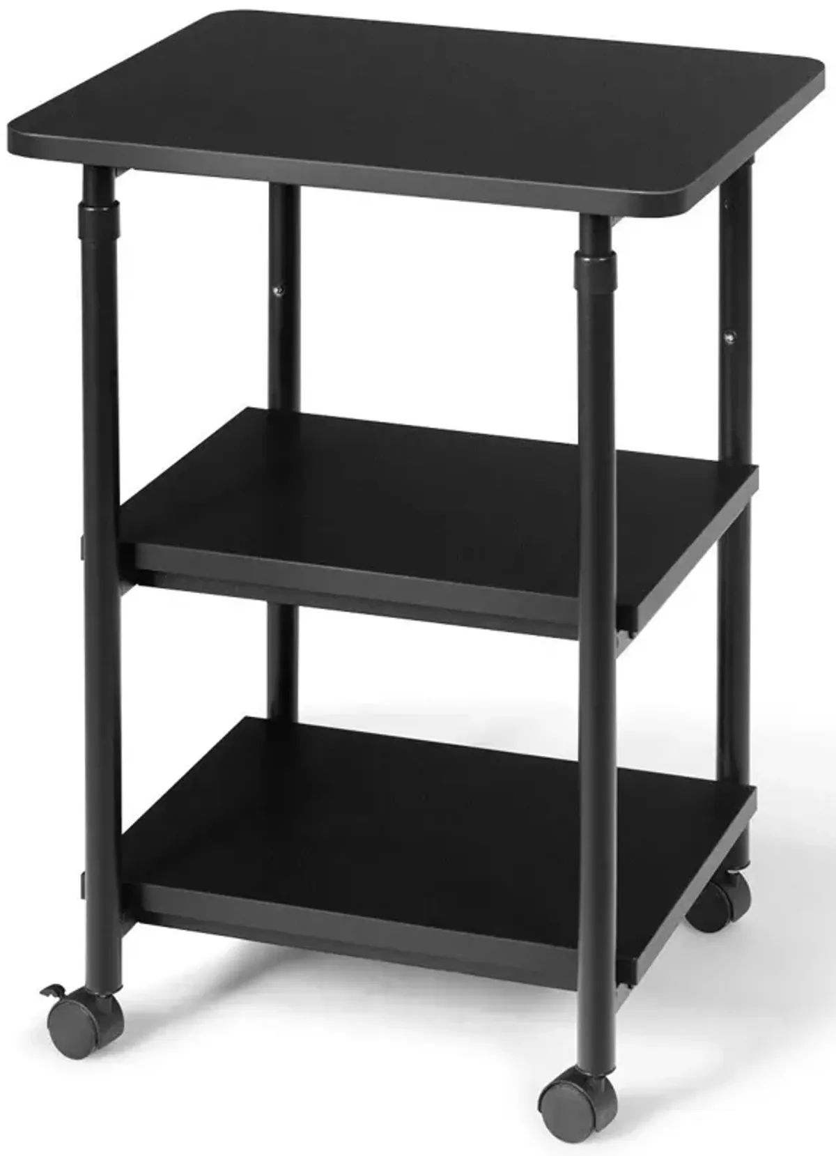 3-tier Adjustable Printer Stand with 360� Swivel Casters