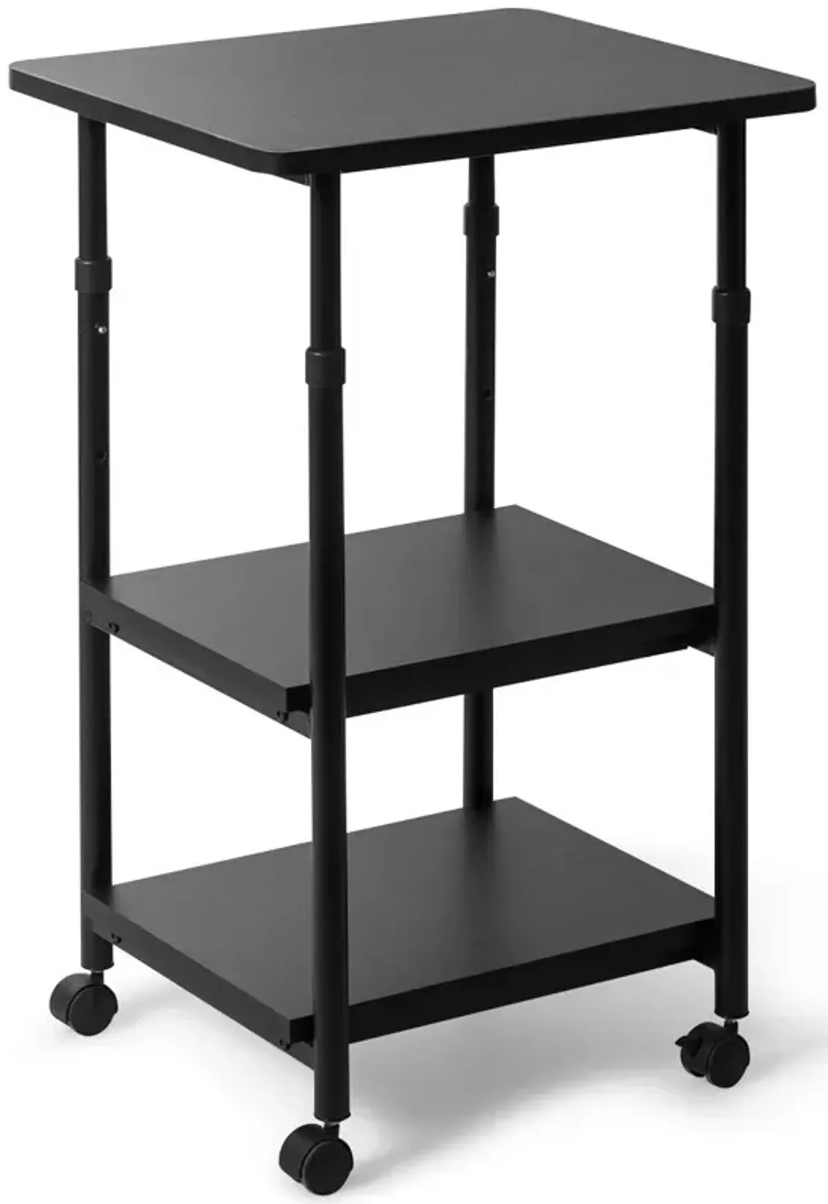 3-tier Adjustable Printer Stand with 360� Swivel Casters