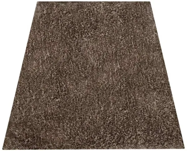 RUGSOTIC CARPETS HAND TUFTED SHAG POLYESTER ECO-FRIENDLY AREA RUGS - 3'11''x5'7'', Rectangle, Light Brown Beige, Solid Plain Design, High Pile Thick Handmade Anti Skid Rugs for Living Room K00111
