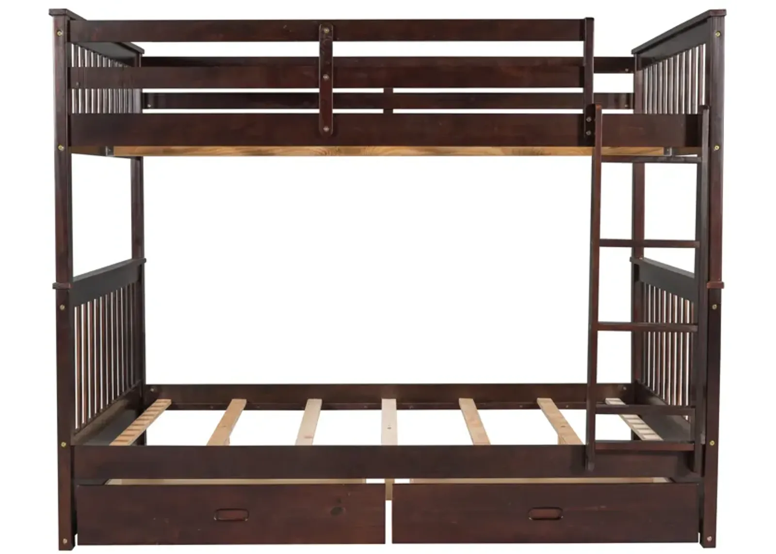 Merax Bunk Bed with Ladders and Two Storage Drawers