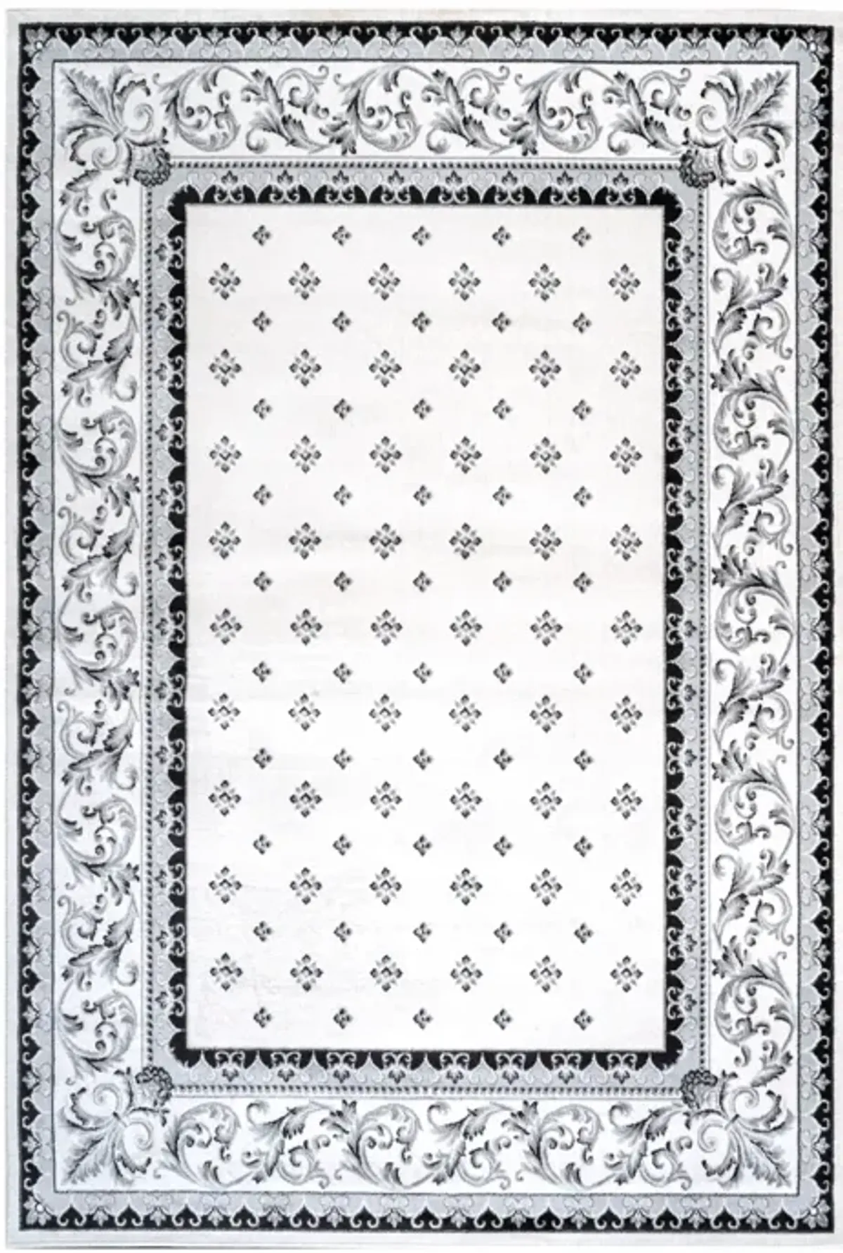 Acanthus French Border Area Rug