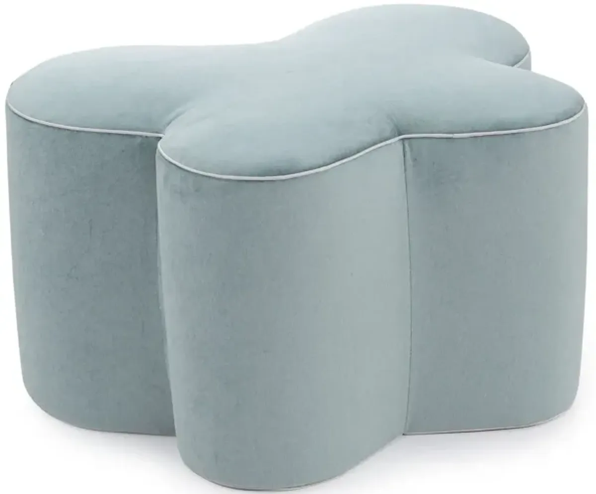 Mariposa Large Blue Ottoman