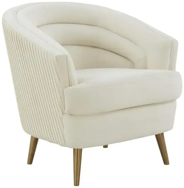 Belen Kox Luxe Ruched Velvet Accent Chair, Belen Kox