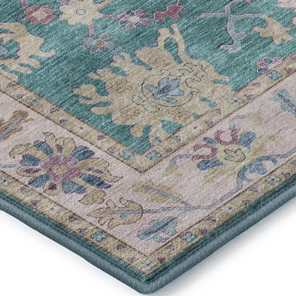 Hatay HY7 Teal 5' x 7'6" Rug