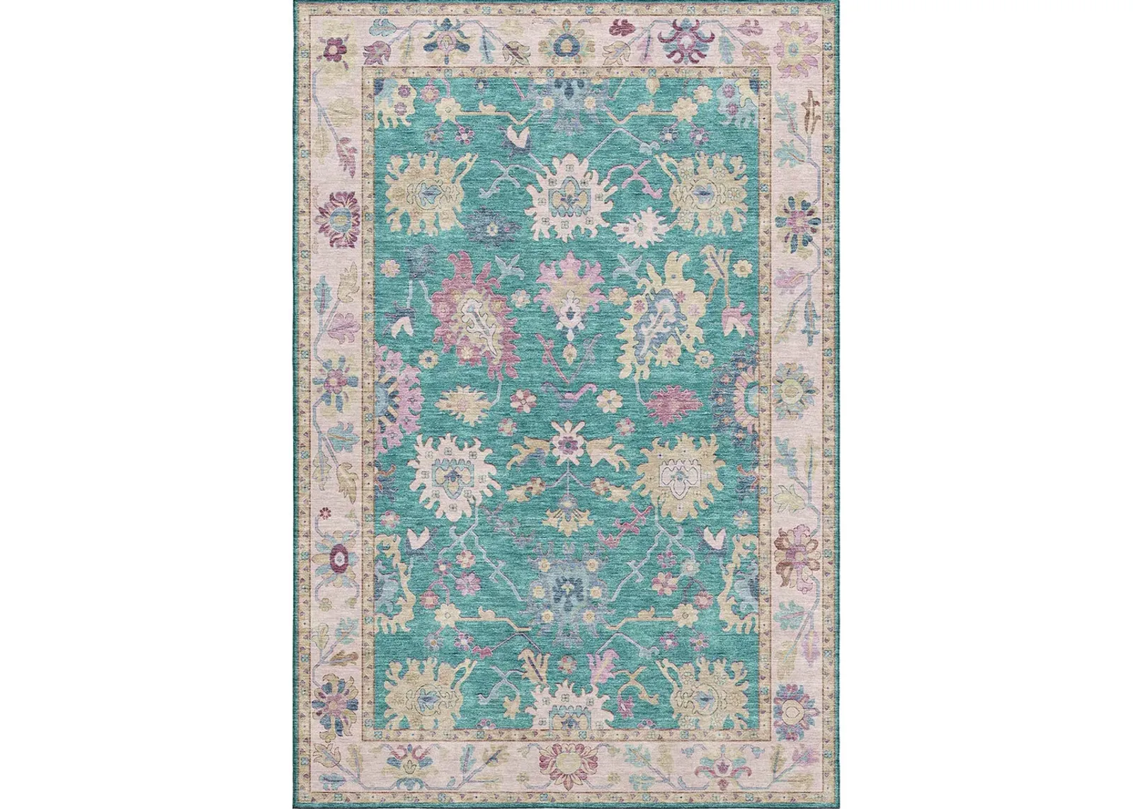 Hatay HY7 Teal 5' x 7'6" Rug