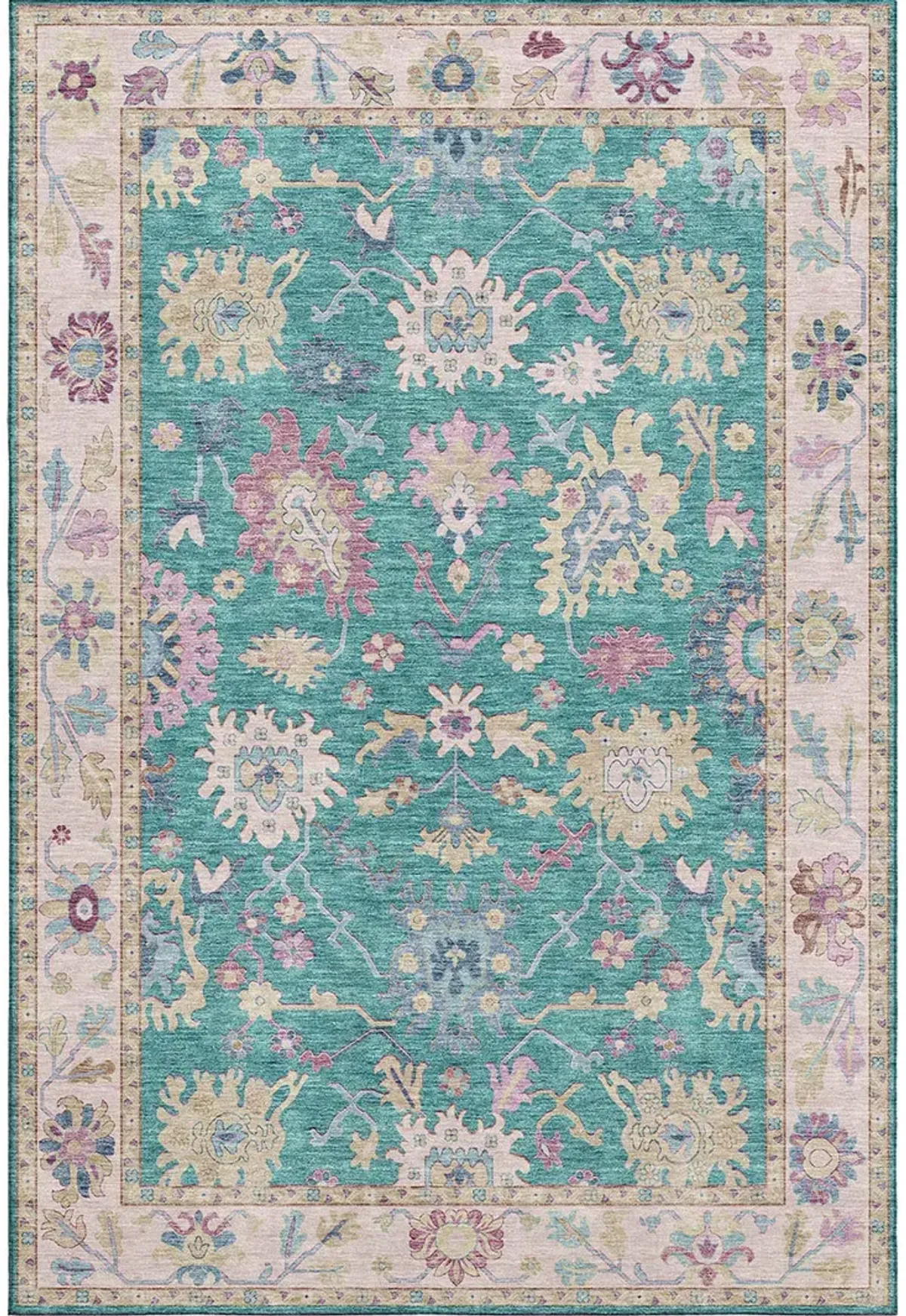 Hatay HY7 Teal 5' x 7'6" Rug