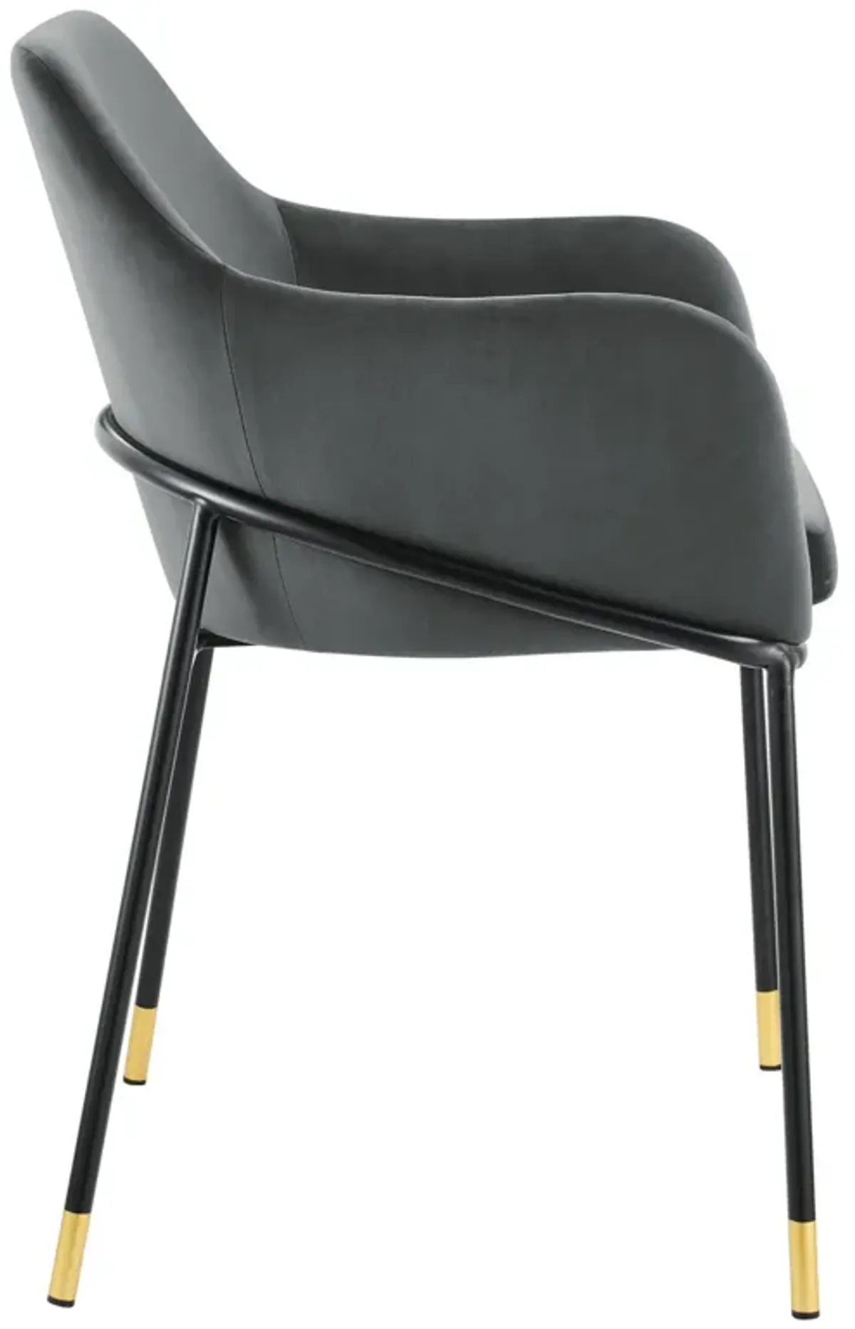 Jovi Performance Velvet Dining Armchair-Benzara