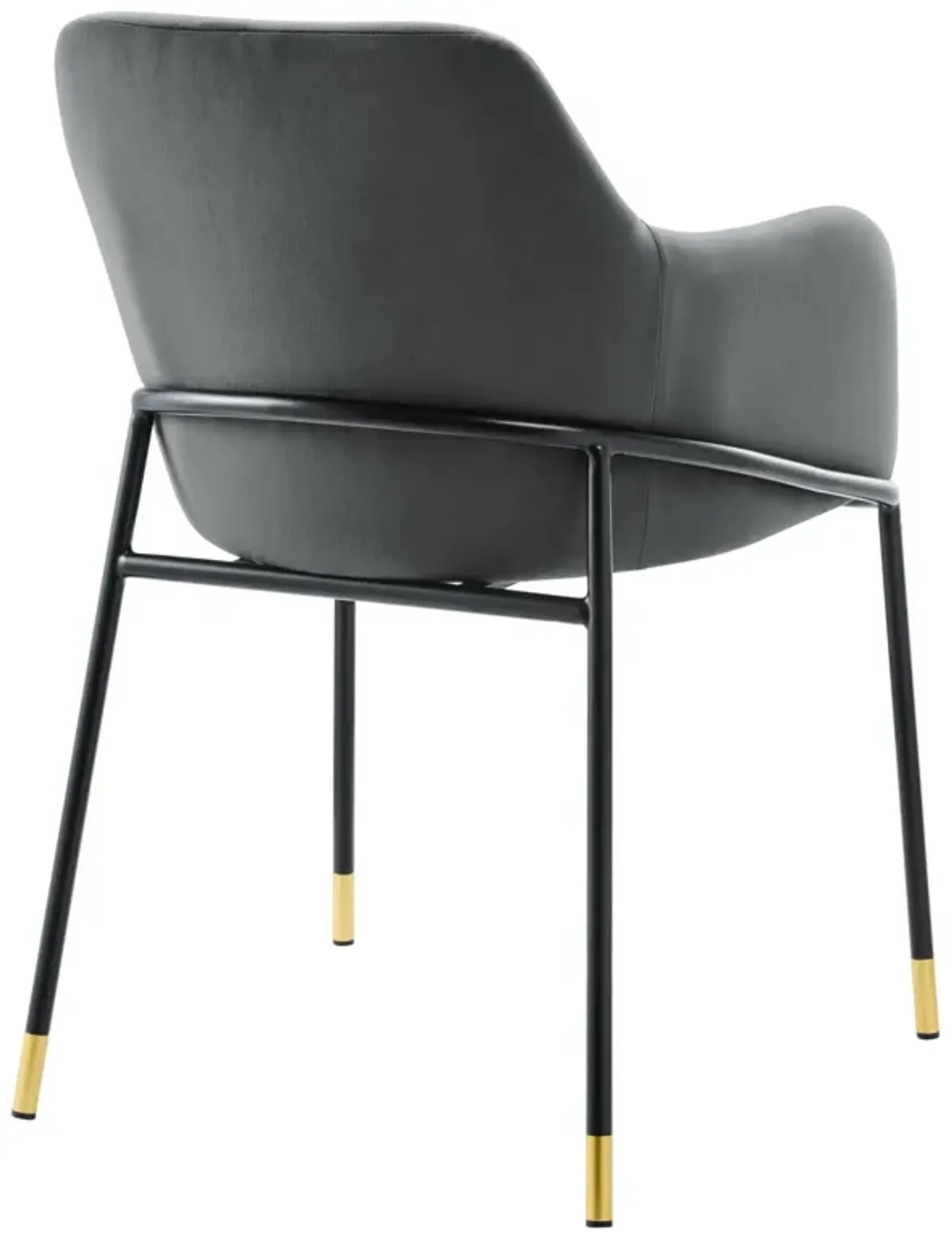 Jovi Performance Velvet Dining Armchair-Benzara