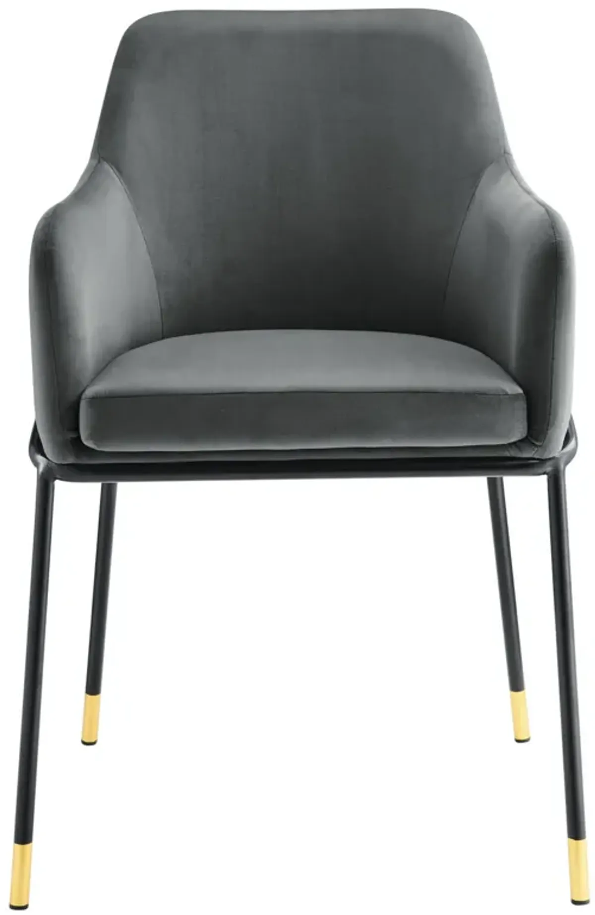 Jovi Performance Velvet Dining Armchair-Benzara