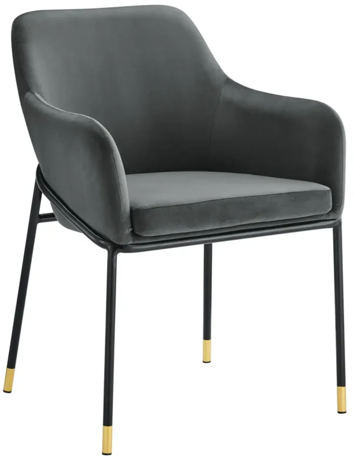 Jovi Performance Velvet Dining Armchair-Benzara