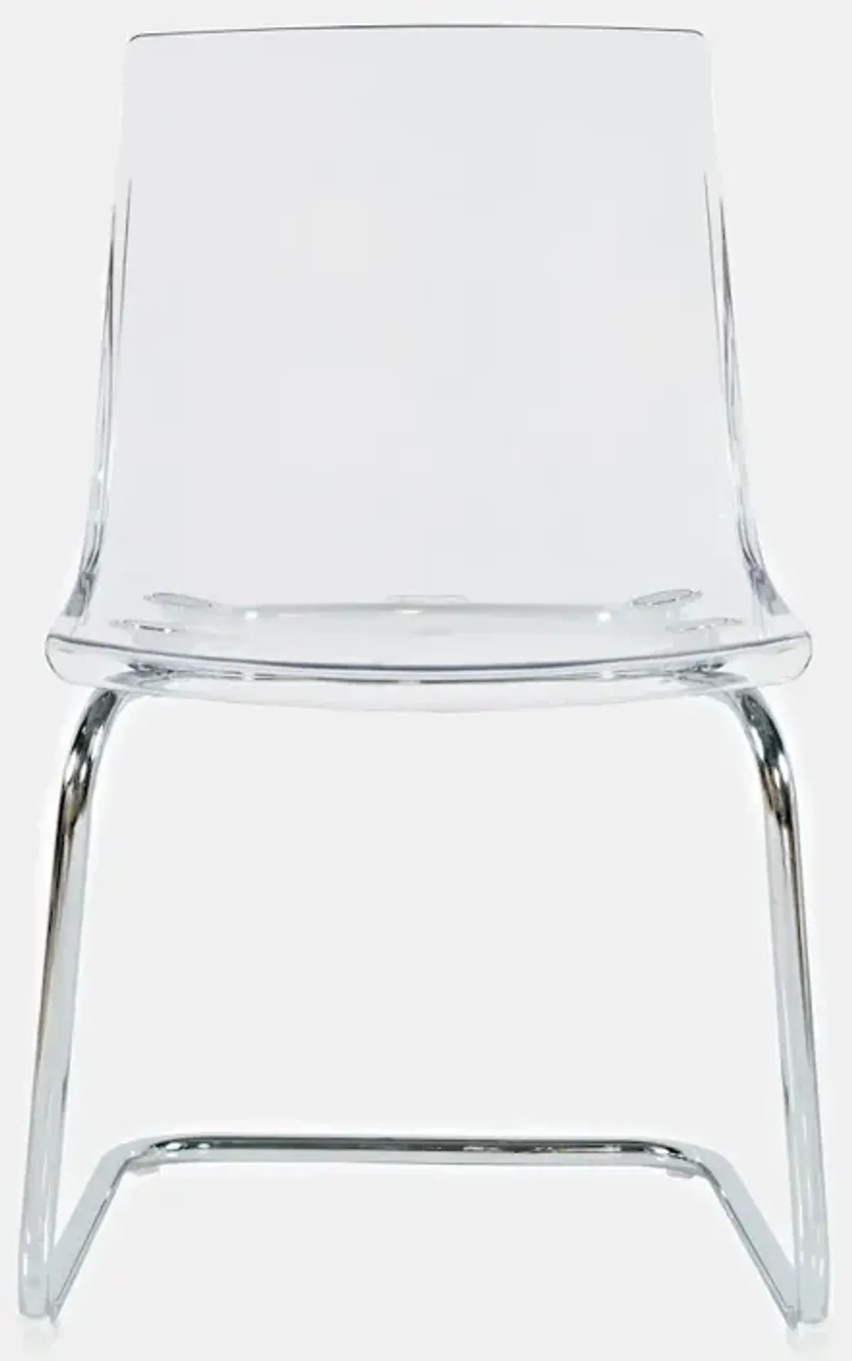 Jofran Clarity Modern Contemporary Clear Acrylic Dining Chair (Set of 2)