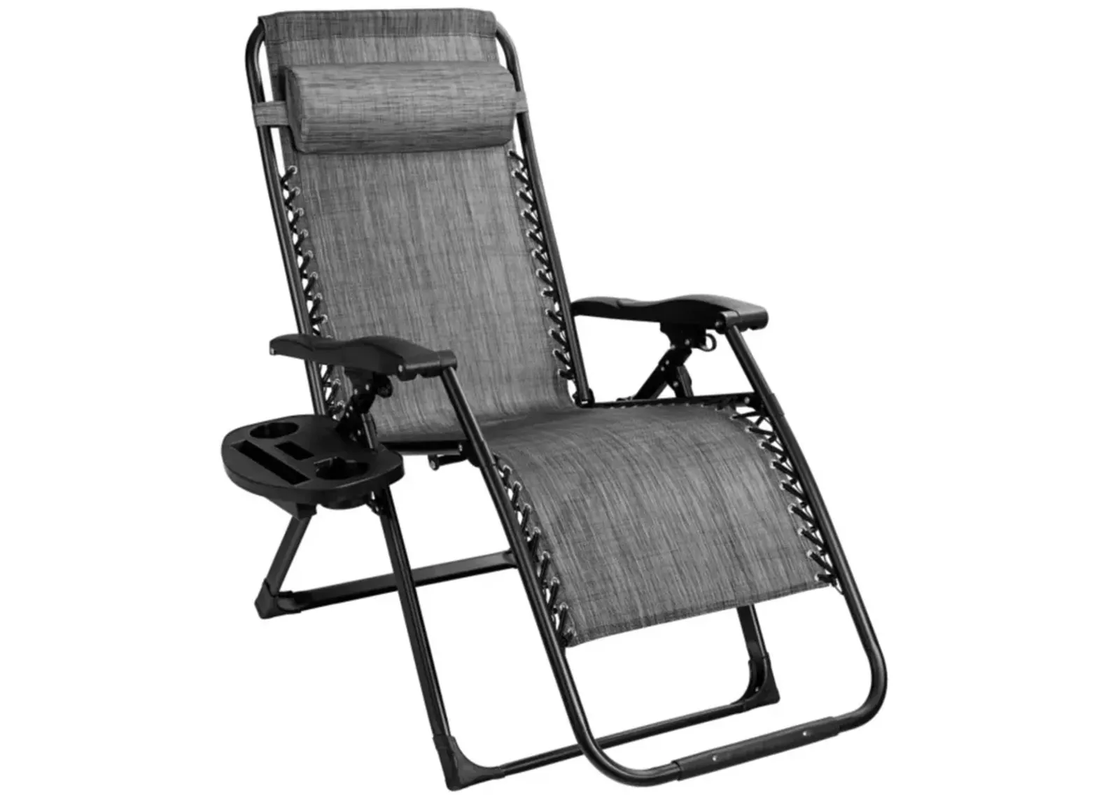 Hivvago Oversize Lounge Chair Patio Heavy Duty Folding Recliner