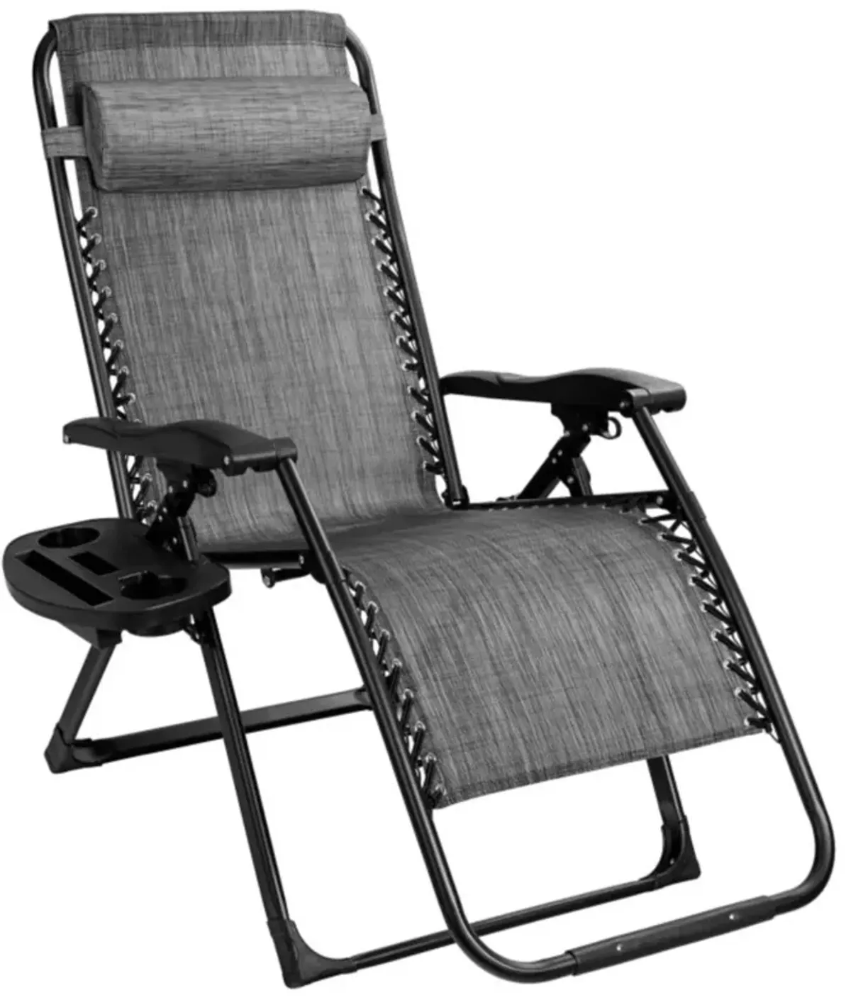 Hivvago Oversize Lounge Chair Patio Heavy Duty Folding Recliner