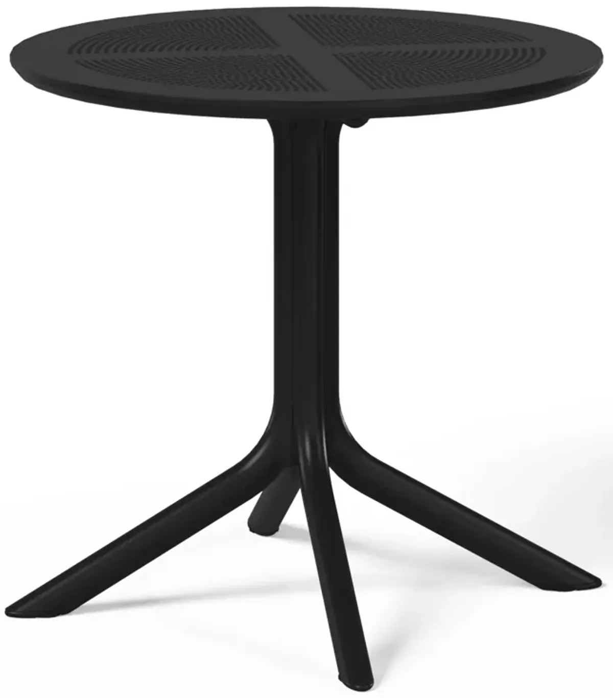 WestinTrends 31.5" Round Plastic Outdoor Patio Dining Table for 4