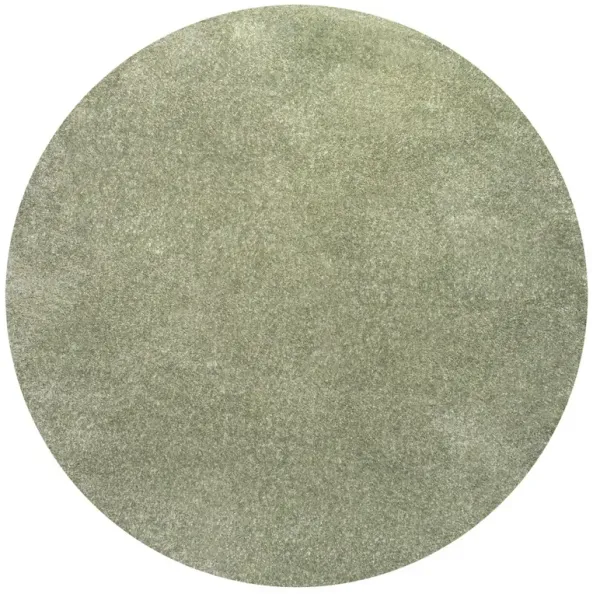 Haze Solid Low Pile Round Area Rug