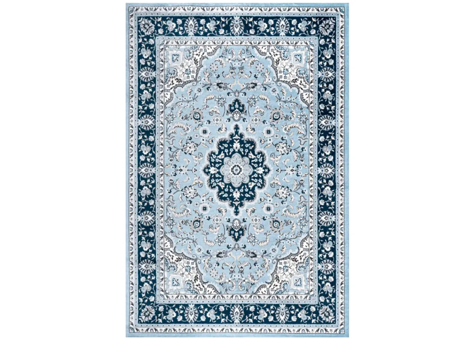 Palmette Modern Persian Floral Area Rug