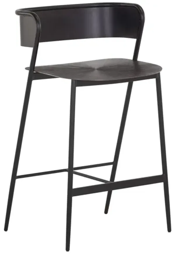 Keanu Counter Stool - Gunmetal