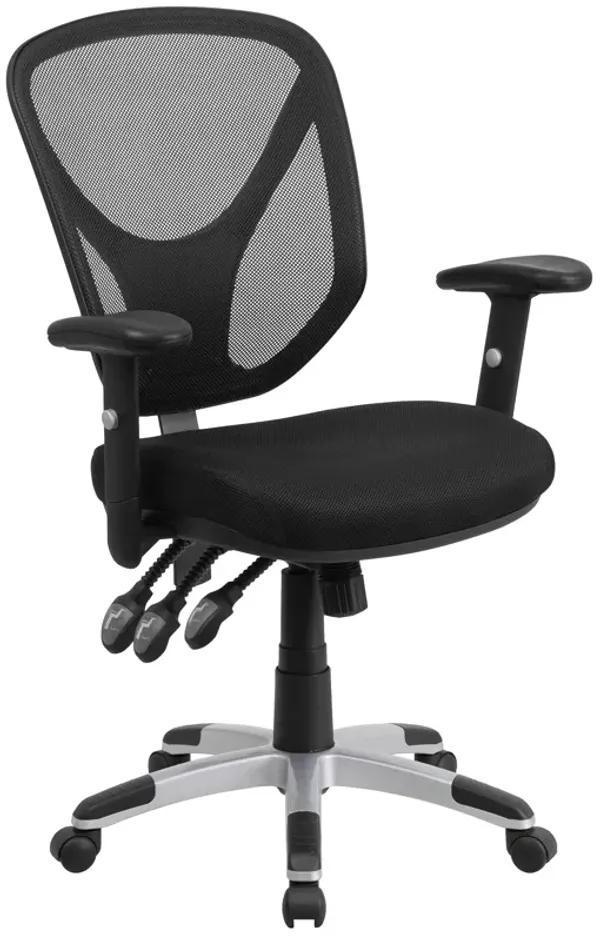 Sam Mid-Back Mesh Multifunction Swivel Ergonomic Task Office Chair with Adjustable Arms
